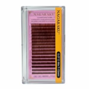 Cílios Nagaraku Premium Brown – Curvatura Mix (7–15mm)